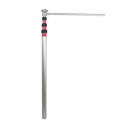 Catarg telescopic din aluminiu 600 cm cu brat rotativ banner lift