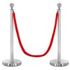 Silver post & rope barrier kit