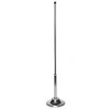 Chrome desk flag stand with flag 15/21 cm.